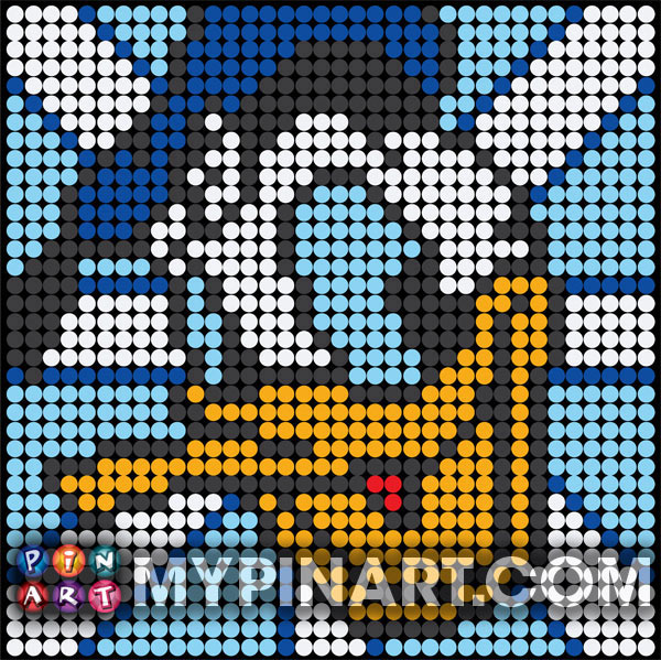 Pushpin Art Donald Duck