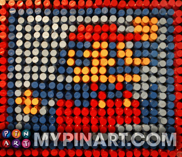 Pushpin Art Mario