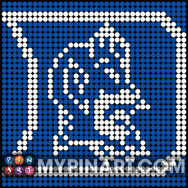 Duke University pushpin art