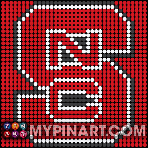 NC State University pushpin art