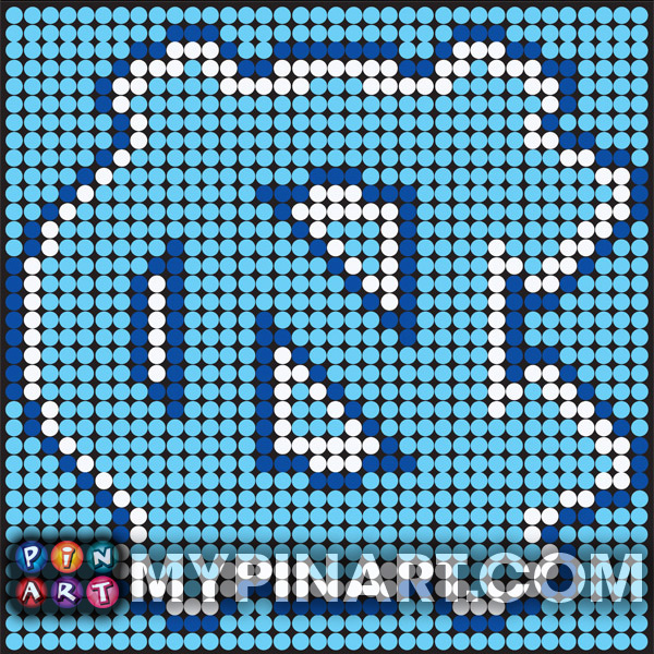 University of North Carolina pushpin art