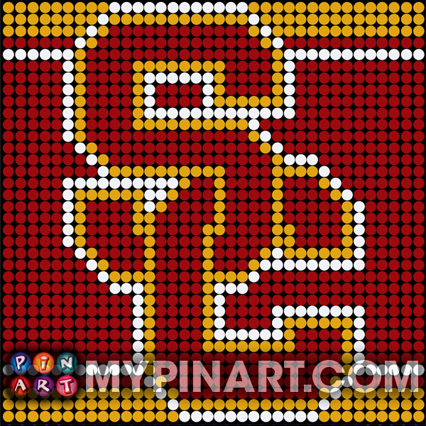 University of Southern California pushpin art