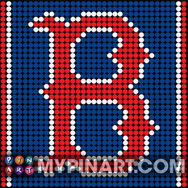 Pushpin Art Boston Red Soxs