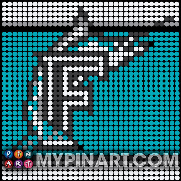 Florida Marlins pushpin art