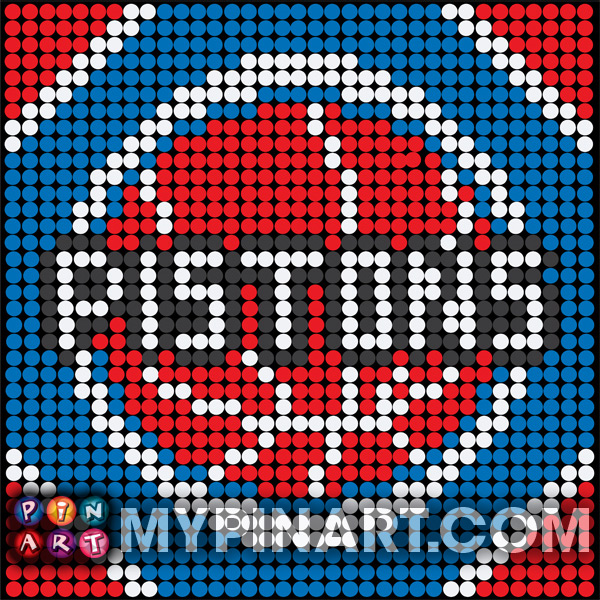 Detroit Pistons nba pin art