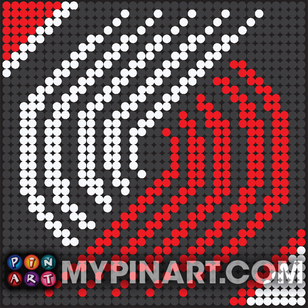 Portland Trail Blazers basketball pushpin art