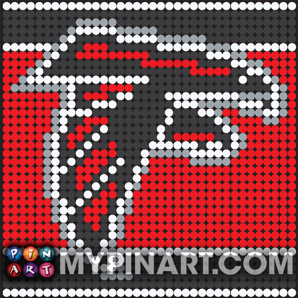 Atlanta Falcons pushpin art