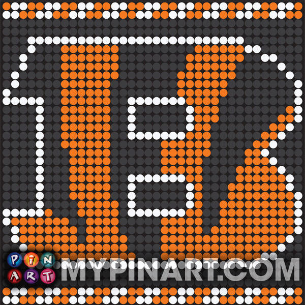 Pushpin Art Cincinnati Bengals