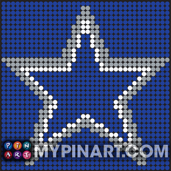 Dallas Cowboys pushpin football