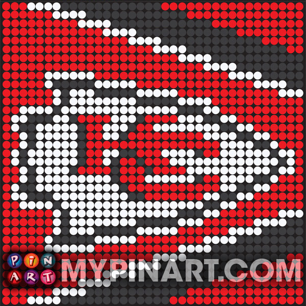 Kansas City Chiefs pushpin art