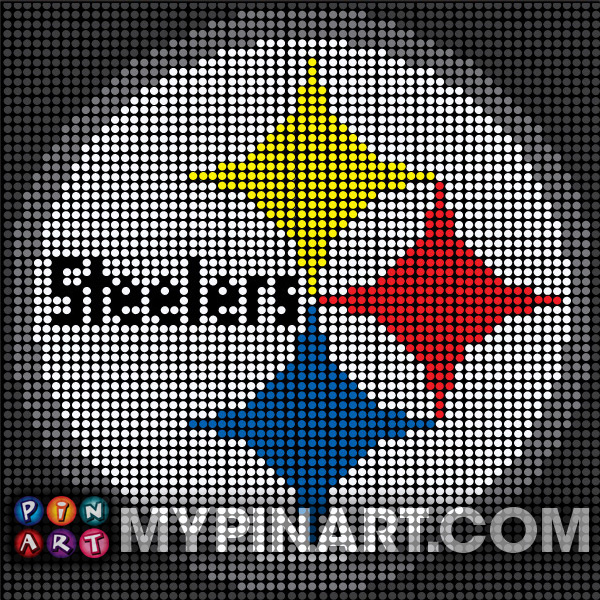 Pittsburgh Steelers pushpin art