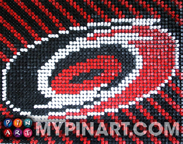 Pushpin Art Carolina Hurricanes