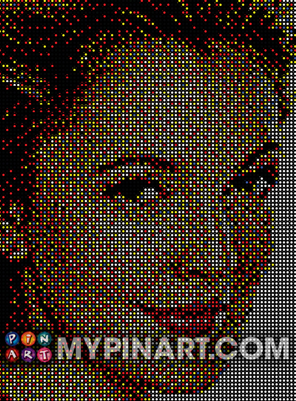 Pushpin Art Drew Barrymore