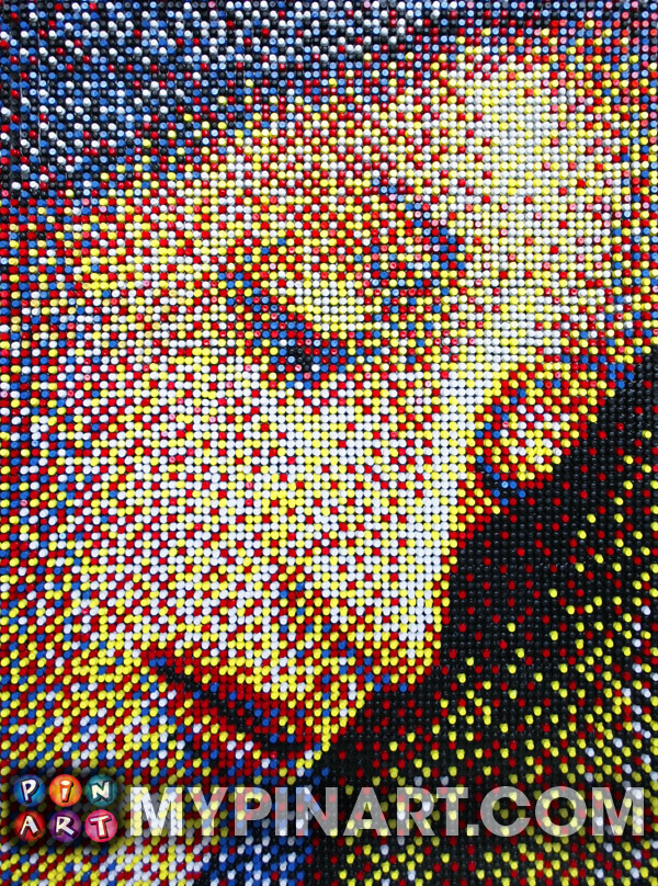 Pushpin Art Virgin Mary