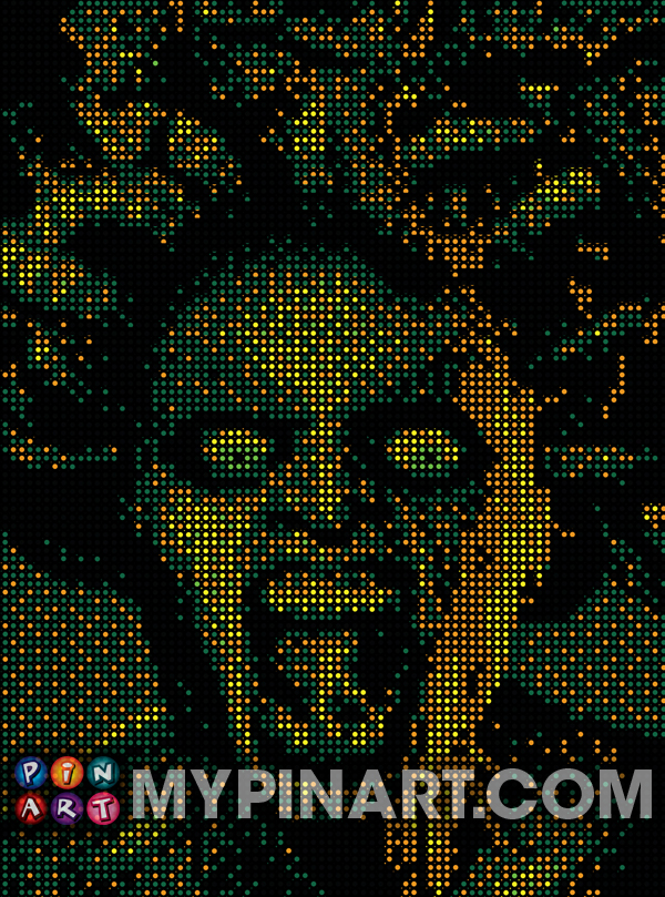 Pushpin Art Medussa