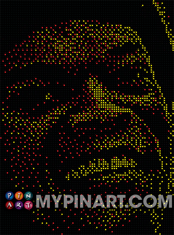 Pushpin Art Samuel Jackson