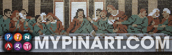 Last Supper pushpin art
