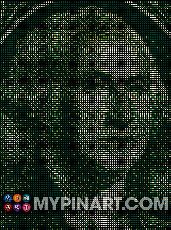 Pushpin Art George Washington