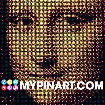 Mona Lisa pushpin art design