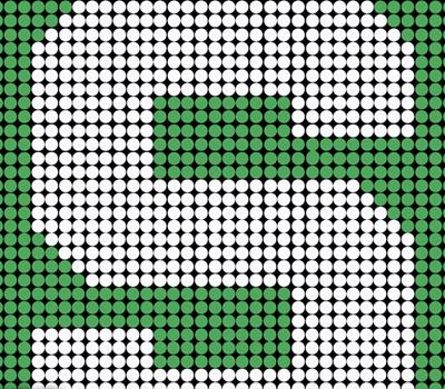 Michigan State University pushpin art