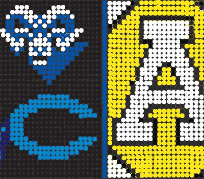 UNC college baseball pushpin art